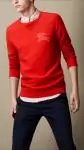 burberry pull en cachemire avec col round red,pull burberry bebe